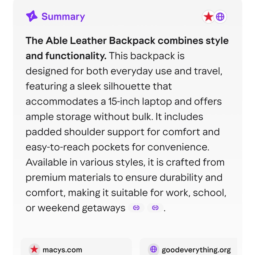 Able Tan Leather Backpack - Picture 4 of 9